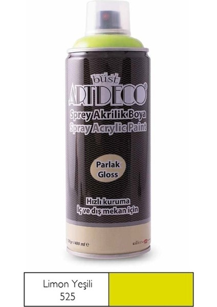 Sprey Akrilik Boya Limon Yeşili 400ML modelleri