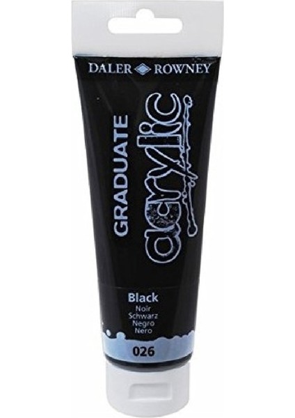 Graduate Siyah Akrilik Boya 120 ml 026