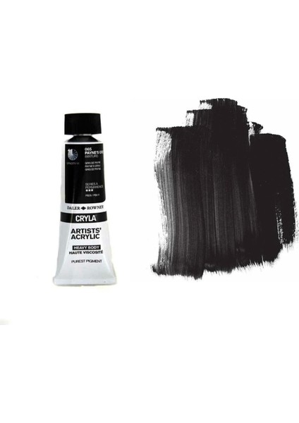 Cryla Heavy Body Artists' Akrilik Boya 75ML N:065 Payne's Gret
