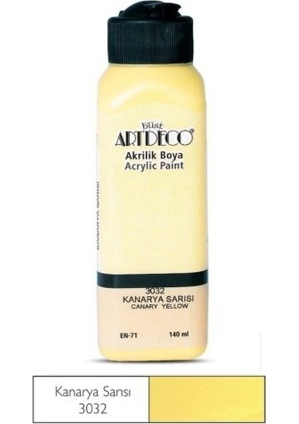 Kanarya Sarısı Yeni Formül Akrilik Boya 140 ml