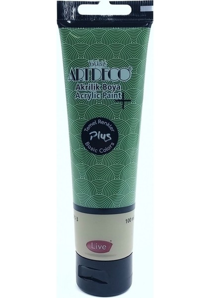 Plus Akrilik Boya 100 ml Tüp Zeytin Yeşili 470