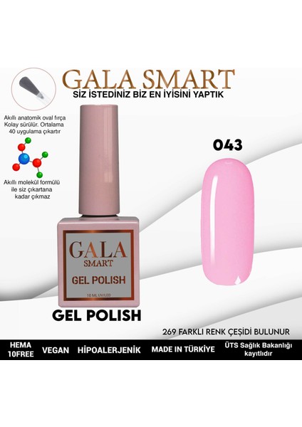 Classic Kalıcı Oje 10 Mle NO:043