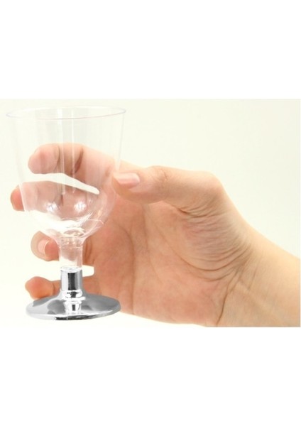 6lı Lohusa Şerbet Bardağı Gümüş 110 ml modelleri