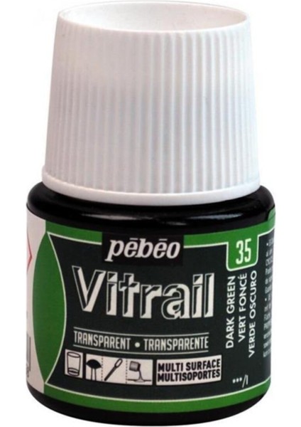 Vitrail Cam Boyası 45ML - 35 Dark Green