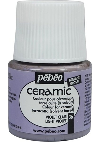 Ceramic 36 Light Violet Seramik Boyası 45 ml