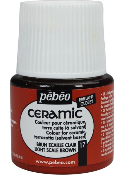 Ceramic Seramik Boyası 45ML 17 Light Scale Brown