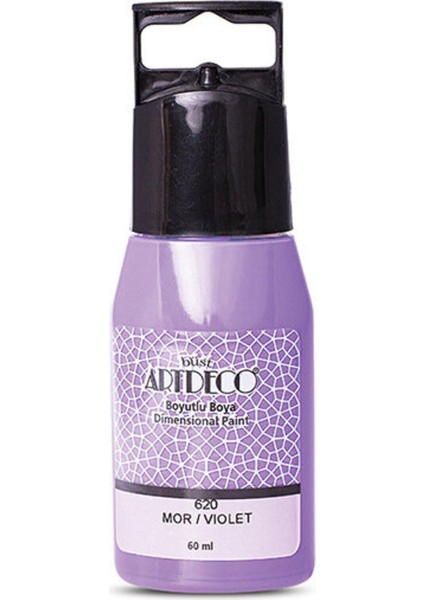 Boyutlu Boya Cam Boyası - Mor - 60ML