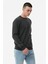 Basic Bisiklet Yaka Sweatshirt 5