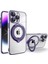Apple iPhone 14 Pro Max Uyumlu Kılıf Zebana Manyetik Standlı Most Silikon Kılıf (Kablosuz Şarj Destekli) Derin Mor 1