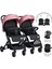Fiorano New Kabin Boy İkiz Bebek Arabası - Rose Quartz 1