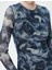Mini Tül Kalem Elbise Batik Desenli Drape Detaylı Slim Fit Uzun Kollu Yuvarlak Yaka 5