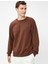 Basic Sweat Bisiklet Yaka Dikiş Detaylı Uzun Kollu 3
