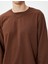 Basic Sweat Bisiklet Yaka Dikiş Detaylı Uzun Kollu 5