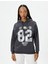 Kolej Kapşonlu Sweatshirt Şardonlu Baskılı 3
