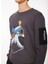Füme Erkek Bisiklet Yaka Baskılı Sweatshirt D3WM-SWT38 3