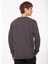 Füme Erkek Bisiklet Yaka Baskılı Sweatshirt D3WM-SWT38 4