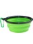 350 ml Yeşil 2 In 1 Pet Seyahat Su Şişesi Katlanabilir Köpek Besleme Kasesi Içecek Kupası Gıda Kabı Silikon Açık Taşınabilir Köpek Kedi Besleyici (Yurt Dışından) 1