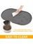 Gri Kedi Köpek Maması Mat Pet Placemat Kedi Besleme Placemat Köpek Kase Ped Kolay Temizlenebilir Kaymaz Silikon Kediler Köpekler Içecek Besleme Malzemeleri (Yurt Dışından) 3