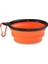 Turuncu 1000 ml 350 ML/1000 ml Katlanabilir Silikon Hayvan Mama Kabı Taşınabilir Köpek Maması Kabı Açık Kamp Köpek Aksesuarları Için Katlanabilir Besleyici (Yurt Dışından) 1