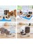 Besleyiciler 2 Paket Otomatik Kedi Besleyici ve Su Sebili, Küçük Orta Köpek Evcil Hayvanlar Köpek Yavrusu Büyük Kapasiteli Için Pet Mama Mat ile Set (Yurt Dışından) 4