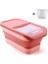 Pembe Katlanabilir Köpek Maması Saklama Kabı 10-13 Lb Büyük Pet Kedi Maması Kapları Kapaklı Çöp Kutusu Katlanabilir Mutfak Tahıl Pirinç Depolama (Yurt Dışından) 1