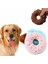 Pembe Yumuşak Köpek Donuts Peluş Evcil Hayvan Oyuncakları Köpekler Için Çiğnemek Sevimli Köpek Squeaker Ses Oyuncaklar Komik Köpek Yavrusu Küçük Orta Interaktif (Yurt Dışından) 3
