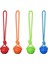 Mavi Xl-8cm Köpek Topu Yıkılmaz Çiğneme Kabarık Lastik Top Oyuncaklar Pet Köpek Oyuncak Topu Dize ile Büyük Köpek Yavrusu Oyunları Için Interaktif Oyuncaklar Oyuncaklar (Yurt Dışından) 4