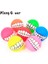 Sarı 7.5 cm Pet Kedi Squeak Oyuncaklar Kırmızı Sarı Top Diş Çiğneme Sesi Komik Açık Köpek Oyuncakları (Yurt Dışından) 2