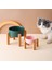 GRAY01 Xl (1800ML) Servikal Omurgayı Korumak Için Yüksek Bambu Ahşap Çerçeveli Seramik Köpek Kedi Maması Kasesi Su Içme Besleyici Anti-Vuruntu (Yurt Dışından) 5