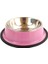 Pembe 15 cm 15-30 cm Paslanmaz Çelik Pet Köpek Kase Yavru Yiyecek Kasesi Kaymaz Kedi Köpek Besleyici Renkli Su Kasesi Köpekler Için Besleme Çanağı Pet Malzemeleri (Yurt Dışından) 1
