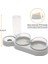 Yeşil 1 2023 Pet Kedi Kase Otomatik Besleyici Köpek Kedi Çift Mama Kasesi Su ile 3 In 1 Çeşme Içme Yükseltilmiş Stand Çanak Kedı Kaseler (Yurt Dışından) 4
