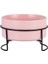 Standlı Pembe 400ML 1800ML Standlı Köpek Maması Su Kaseleri Kedi Seramik Yeme Içme Besleyiciler Pet Nordic Büyük Kapasiteli Yükseltilmiş Besleme Malzemeleri (Yurt Dışından) 1