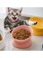 Pembe Pet Seramik Kase Iskandinav Tarzı Kedi Maması Besleme Yemekleri Yavru Köpek Boyun Koruma Yüksek Ayak Kaseler Kediler Yeme Malzemeleri (Yurt Dışından) 1