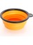 Orange 650ML 350 - 650 - 1000ML Büyük Katlanabilir Köpek Kase Seyahat Aksesuarları Köpek Yemek Tabağı Kase Seyahat Aksesuarları Kedi Konteyner Su Şişesi (Yurt Dışından) 1