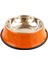 Turuncu Xs 15 cm Kişiselleştirilmiş Paslanmaz Çelik Köpek Kasesi Özel Ad Pet Gıda Besleme Yemekleri Kaymaz Köpek Besleyici Kase Köpek Için Adı Hediye ile (Yurt Dışından) 1