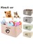 H Gri L 40X30X20 cm Sepet Oyuncaklar Köpek Paw Kişiselleştirilmiş Pet Oyuncak Saklama Kutusu Giysiler Için Özel Kedi Ürünü Adı Köpek (Yurt Dışından) 1
