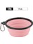 Pink-1 Adet 350ML 1000ML/350ML Büyük Katlanabilir Köpek Pet Katlanır Silikon Kase Açık Seyahat Taşınabilir Köpek Maması Kabı Besleyici Bulaşık Kase 2 Adet (Yurt Dışından) 1