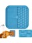 Blue-C L (20X20X0.9 Cm) Lüks Silikon Yalama Mat Köpek Pet Kedi Mama Kasesi Besleyici Yalama Ped Mat Emme ile Platos Para Perros Gatos Hunde Napf Ürünleri (Yurt Dışından) 1