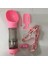 Pembe Yiyecek Kutusu ile 300 ml 4 In 1 Taşınabilir Kedi Köpek Su Şişesi Mama Besleyici Tiryakisi Kaka Dağıtıcı Açık Pet Suluk Seyahat Şişe Köpek Aksesuarları Temini (Yurt Dışından) 1