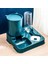Mavi 33X30X28 cm Pet Otomatik Besleyici Kedi Mama Kasesi Su Anti-Sıçrama Tiryakisi Küçük Köpek Için Yavaş Besleyici Şişe Gıda Saklama Kabı Aksesuarları (Yurt Dışından) 4