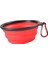 Kırmızı 350 ml 1000 ml Büyük Katlanabilir Köpek Pet Katlanır Silikon Kase Açık Seyahat Taşınabilir Köpek Maması Kabı Besleyici Bulaşık Kase (Yurt Dışından) 1