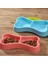Mavi 24X13X3.5CM Ev Köpek Pet Besleyici Kaseler Emniyet Plastik Kase Çift Yeme Içme Kemik Şekilli Kase Pet Köpek Bulaşık Besleyici Besleme Araçları (Yurt Dışından) 3