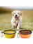 Sarı S 350ML Katlanabilir Köpek Kaseleri Taşınabilir Seyahat Köpek Kaseleri Kedi Köpek Için Genişletilebilir Su Kasesi Gıda Besleme Tabağı Silikon Hayvan Kasesi 350/1000ML (Yurt Dışından) 4