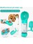 380 ml Yeşil Kutu ile Taşınabilir Kedi Köpek Su Şişesi Mama Besleyici Tiryakisi Kaka Dağıtıcı 3 In 1 Sızdırmaz Çok Fonksiyonlu Köpek Pet Seyahat Suluk (Yurt Dışından) 3