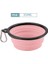 Pembe 350ML Katlanabilir Köpek Hayvan Mama Kabı Eko Firendly Silikon Kedi Köpek Maması Su Besleyici Seyahat Taşınabilir Besleme Kaseleri Köpek Köpek Maması Kabı (Yurt Dışından) 1