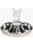 Gümüş L Pet Paslanmaz Çelik Köpek Kase Köpek Kumu Mama Besleme Tabağı Sütten Kesme Silverstainless Besleyici Su Kasesi Evcil Hayvan Besleyici Kase ve Su (Yurt Dışından) 4