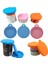 Kaşık-Kırmızı Yeniden Kullanılabilir 3 In 1 Pet Gıda Kutusu Silikon Kapak Köpekler Kediler Depolama Teneke Kapak Kapağı Mühür Kapak Evcil Hayvan Malzemeleri Uygun 9 Cm/8 Cm/7 cm (Yurt Dışından) 3