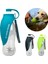 Siyah 580 ml 580 ml Taşınabilir Pet Köpek Su Şişesi Yumuşak Silikon Yaprak Tasarım Seyahat Köpek Kase Yavru Kedi Içme Açık Pet Su Sebili (Yurt Dışından) 2