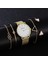5 Adet Set Gül Altın W 5 Adet Set Kadın Bilezik Saatler Basit Bilek Izle Lüks Saat Kadınlar Için Kadın Kuvars Bayanlar Bilezik Izle Hediyeler Montre Femme (Yurt Dışından) 4