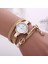 Bk Sıcak Satış Moda Kadın Bilezik Izle Quartz Saat Kol Saati Kadın Elbise Deri Rahat Bilezik Saatler Relogio Feminino (Yurt Dışından) 4
